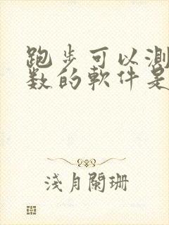 跑步可以测公里数的软件是什么软件