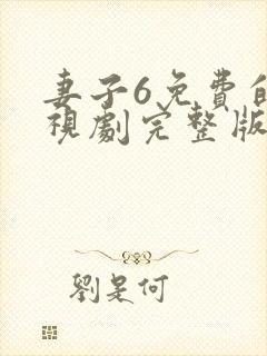 妻子6免费的电视剧完整版中文在线观看