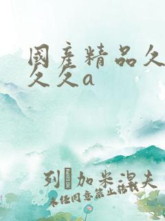 国产精品久久久久久a