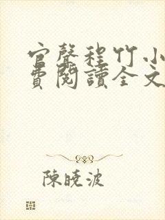 官声程竹小说免费阅读全文