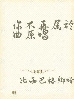 你不再属于我歌曲原唱