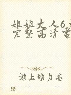 姐姐大人6免费完整高清电视剧在线看