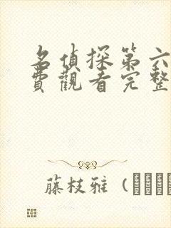 名侦探第六季免费观看完整版高清