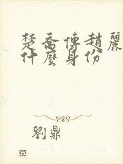 楚乔传赵丽颖是什么身份