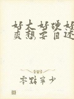 好大好硬好深好爽想要自述