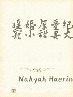 暖婚厚爱纪总独宠小甜妻大结局