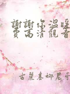 谢谢你温暖我免费高清观看下载