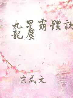 九星霸体诀小说龙尘