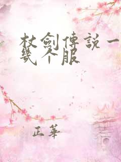 杖剑传说一天开几个服