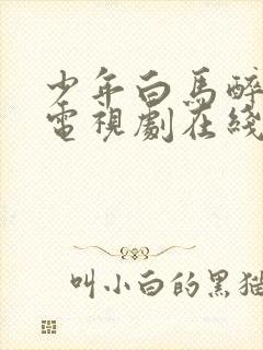 少年白马醉春风电视剧在线观看24