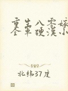 重生八零嫁了个全军硬汉小说