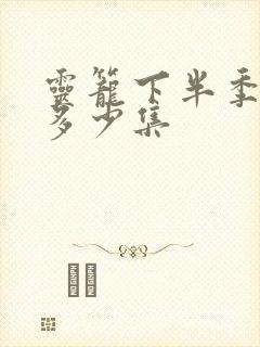 灵笼下半季一共多少集