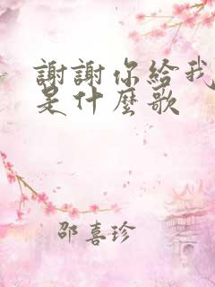 谢谢你给我的爱是什么歌