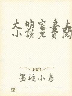 大明家妻上将军小说免费阅读