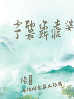 少帅你老婆又跑了最新版