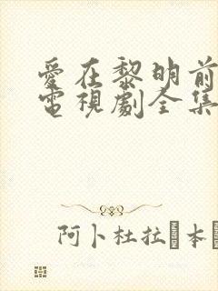 爱在黎明前升起电视剧全集