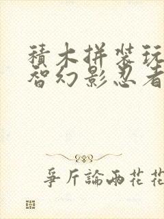 积木拼装玩具益智幻影忍者