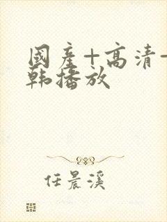 国产+高清+日韩播放