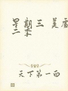 星期三 美剧第二季