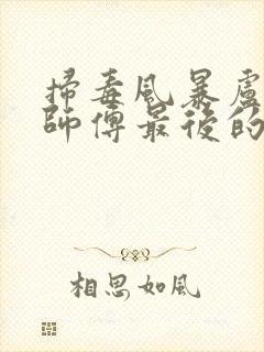 扫毒风暴卢少华师傅最后的结局