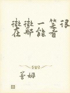 微微一笑很倾城在哪能看