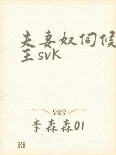 夫妻奴伺候夫妻主svk