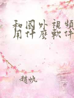 和国外视频聊天用什么软件