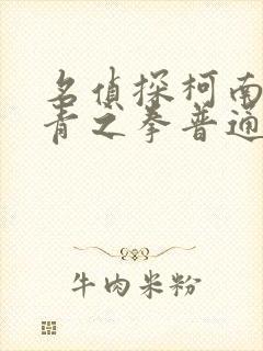 名侦探柯南之绀青之拳普通话