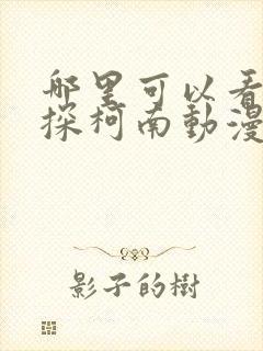 哪里可以看名侦探柯南动漫