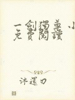 一剑独尊 小说免费阅读