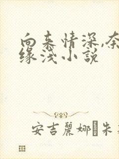 向来情深,奈何缘浅小说