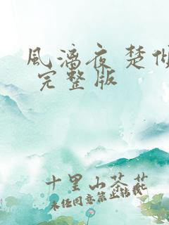 风漓夜 楚倾歌 完整版