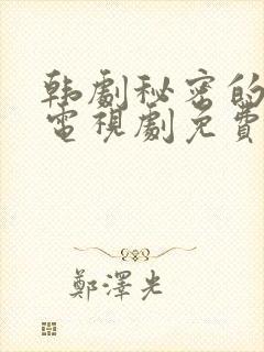 韩剧秘密的男人电视剧免费