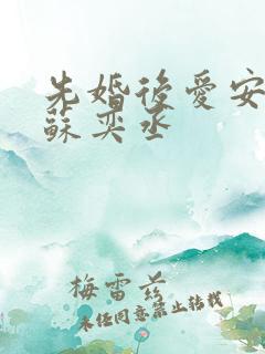 先婚后爱安然和苏奕丞