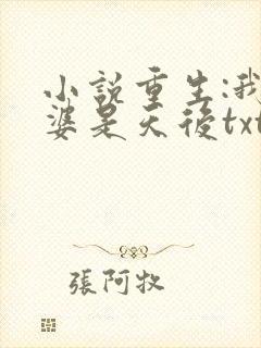 小说重生:我老婆是天后txt免费阅读