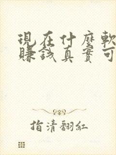 现在什么软件能赚钱真实可靠