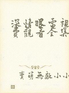 深情眼电视剧免费观看全集番外