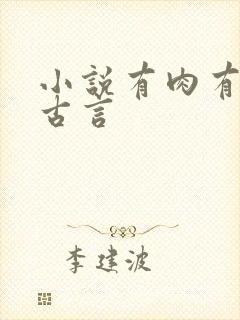 小说有肉有情节古言