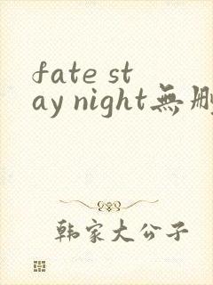fate stay night无删减