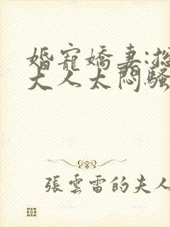 婚宠娇妻:总裁大人太闷骚