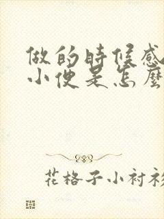 做的时候感觉想小便是怎么回事