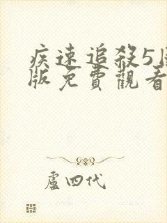 疾速追杀5国语版免费观看