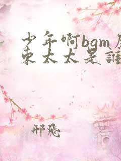 少年啊bgm房东太太是谁唱的