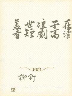 盖世浪子在线观看短剧高清