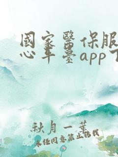 国家医保服务中心平台app下载