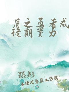 盾之勇者成名录后期实力