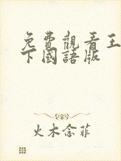 免费观看王者天下国语版