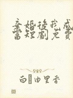 弃婚后我成了首富短剧免费观看