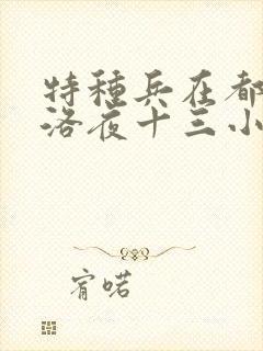 特种兵在都市杨洛夜十三小说