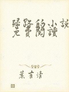 归路的小说原著免费阅读